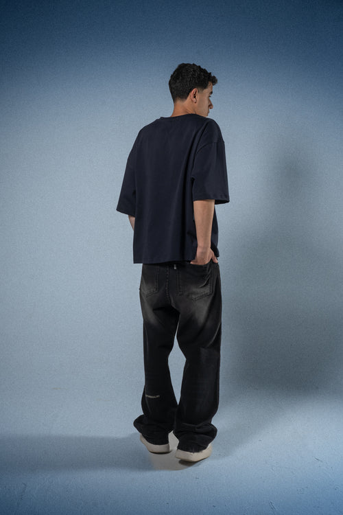 Boxy Fit Dark Blue Tee