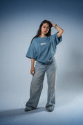 Boxy Fit Light Blue Tee