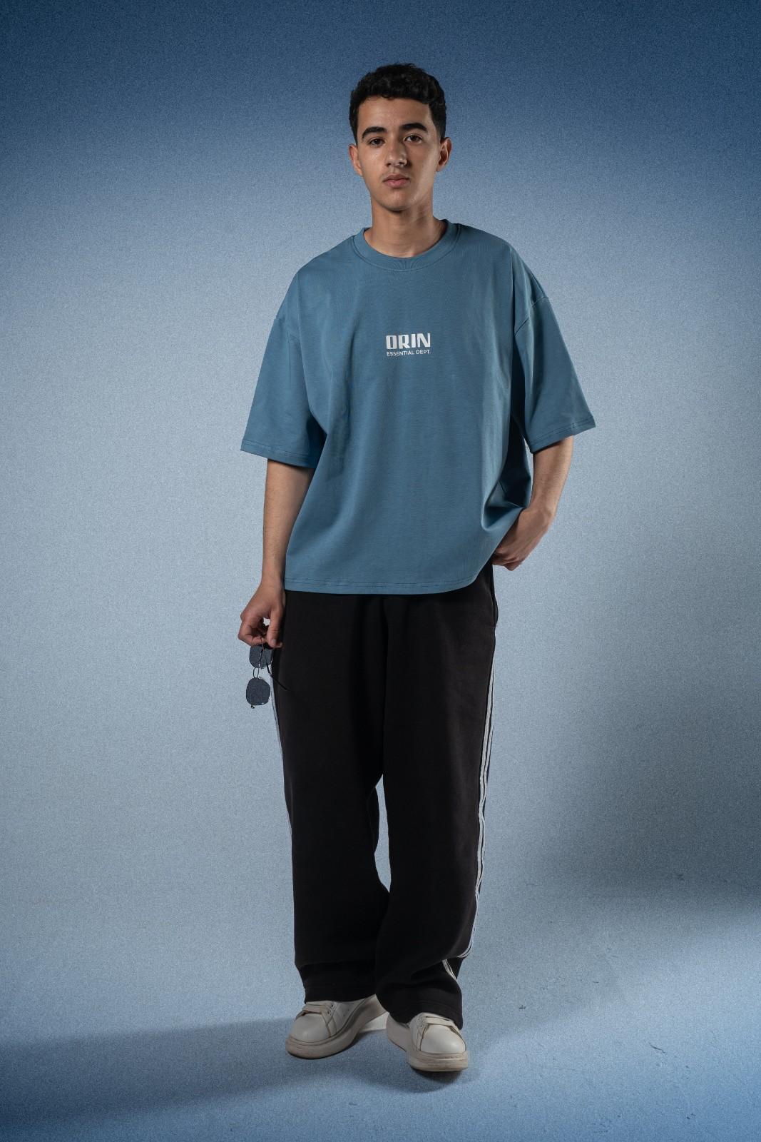 Boxy Fit Light Blue Tee
