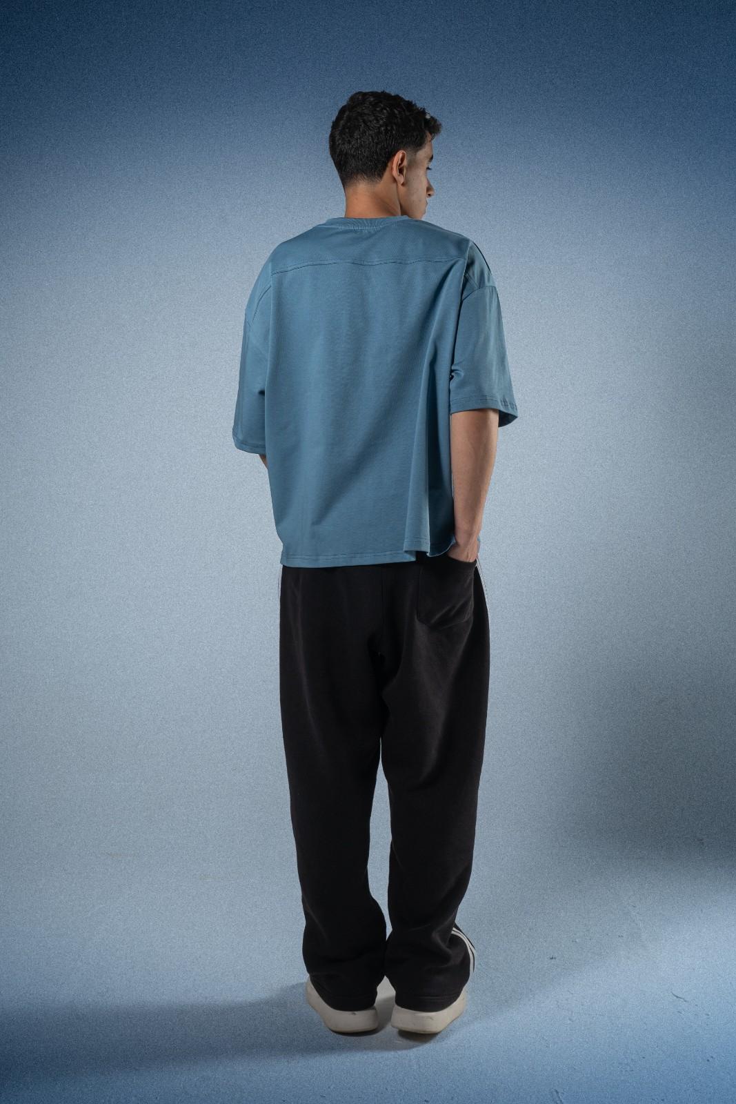 Boxy Fit Light Blue Tee