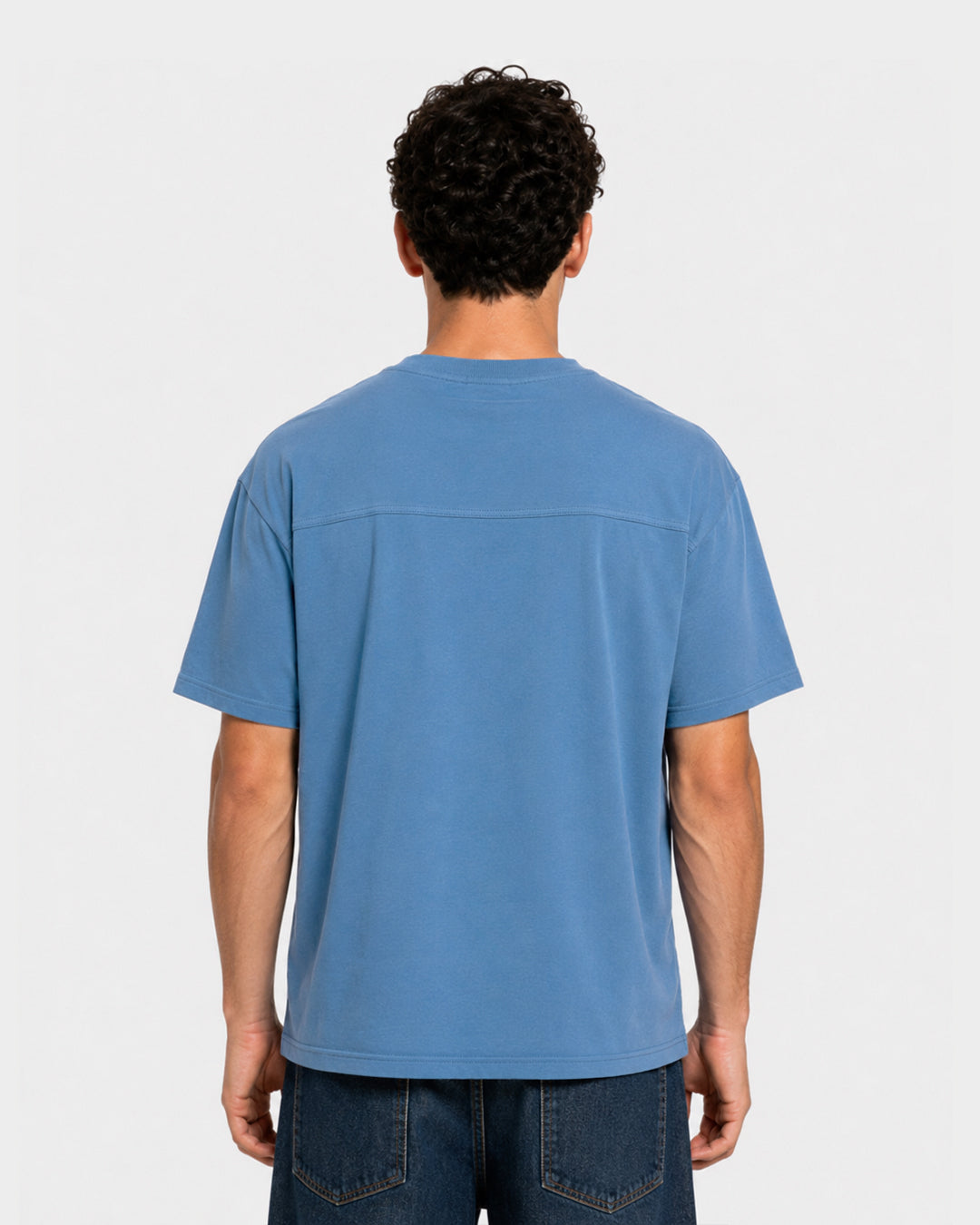 Boxy Fit Light Blue Tee