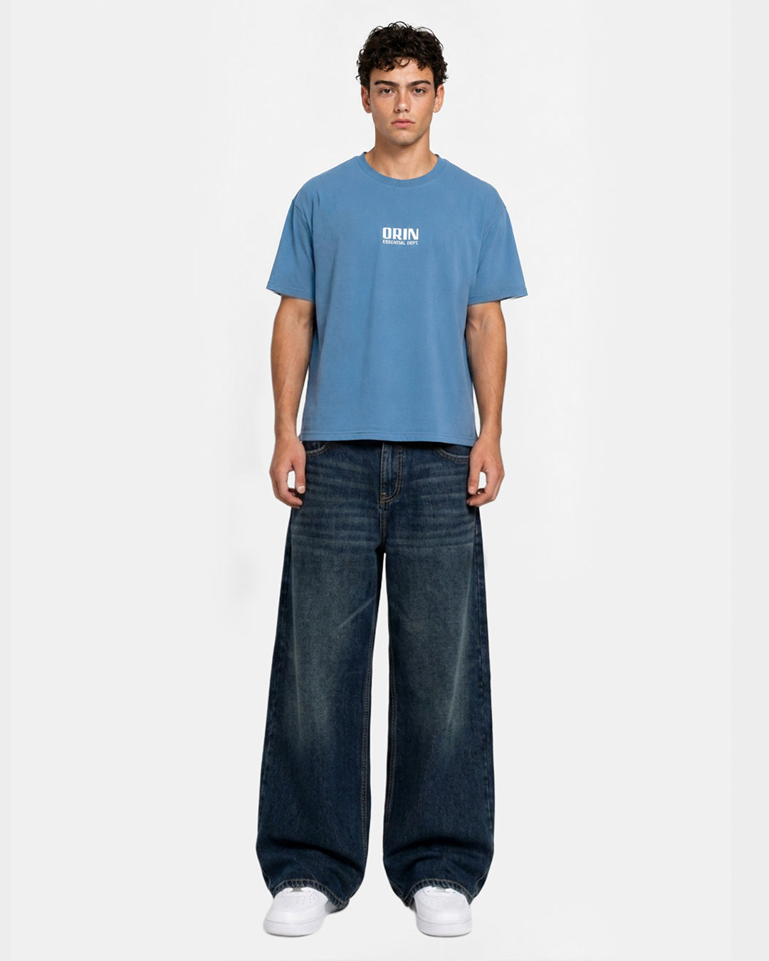 Boxy Fit Light Blue Tee