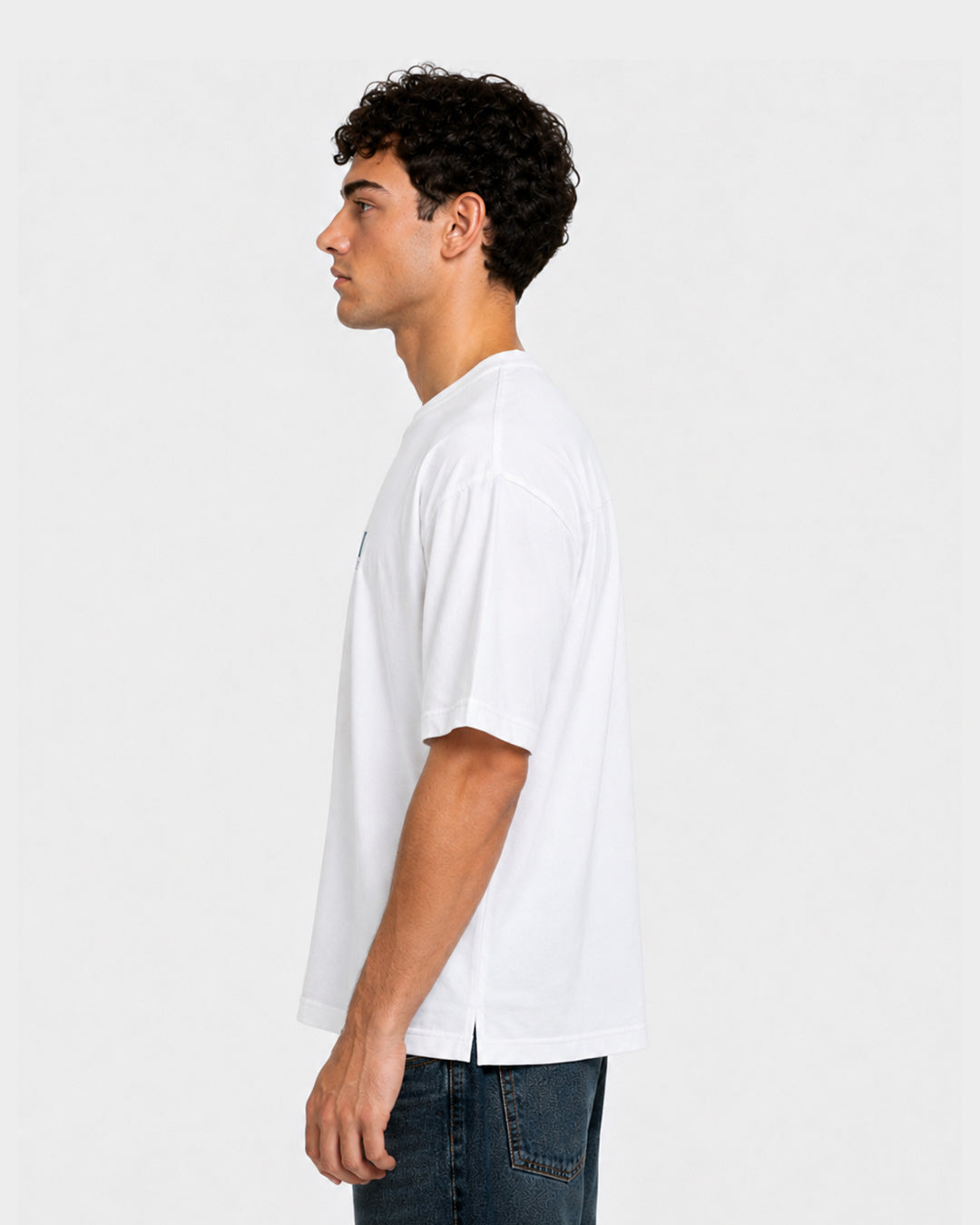 Boxy Fit White Tee